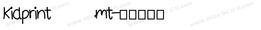 kidprint mt字体转换